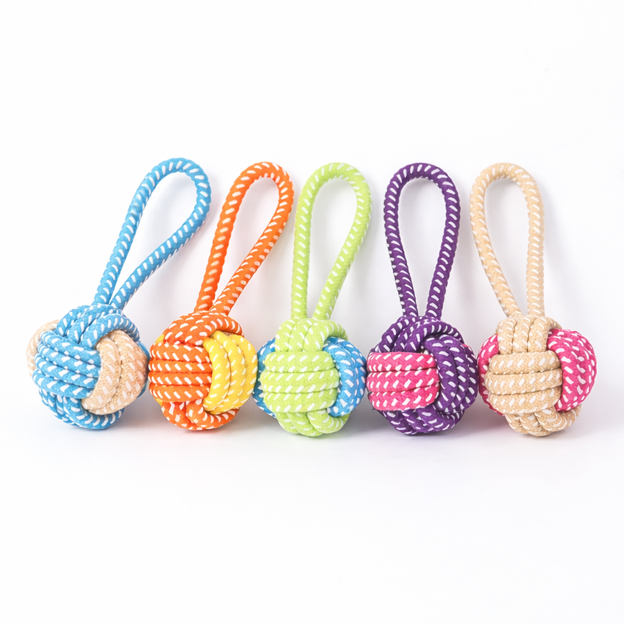 SurpriseRope – Balle en corde avec poignée